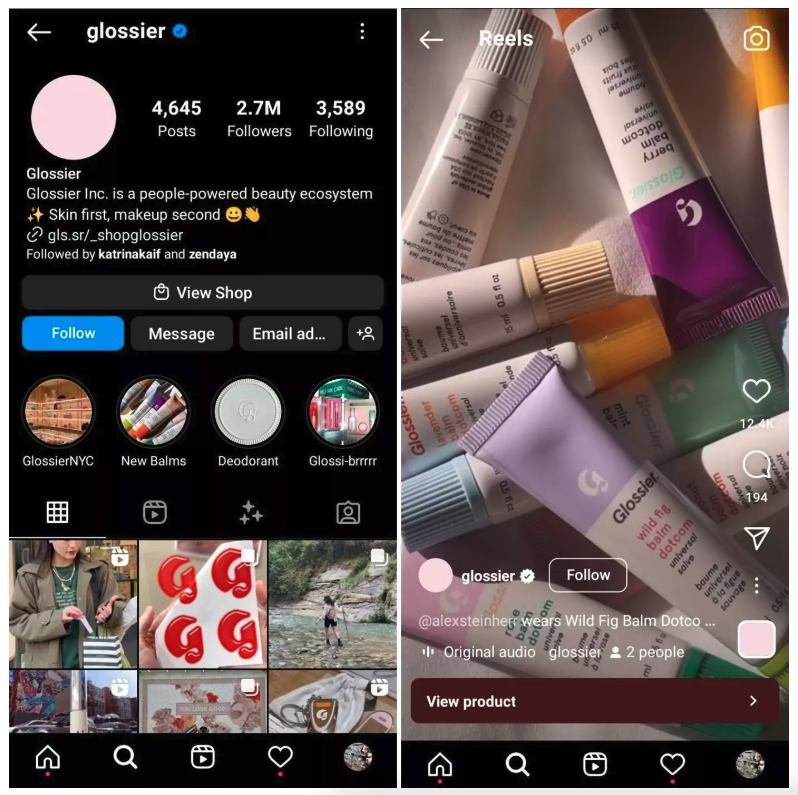 glossier